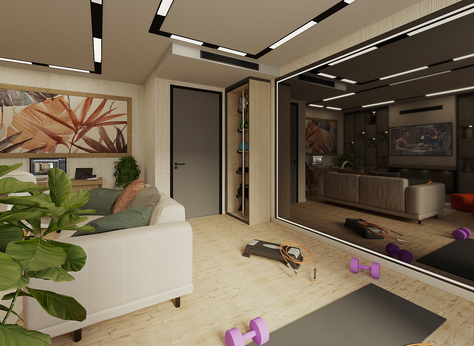 E.N. WORKING ROOM DESIGN HOUSE PROJECT (ALTERNATİF 3)-4