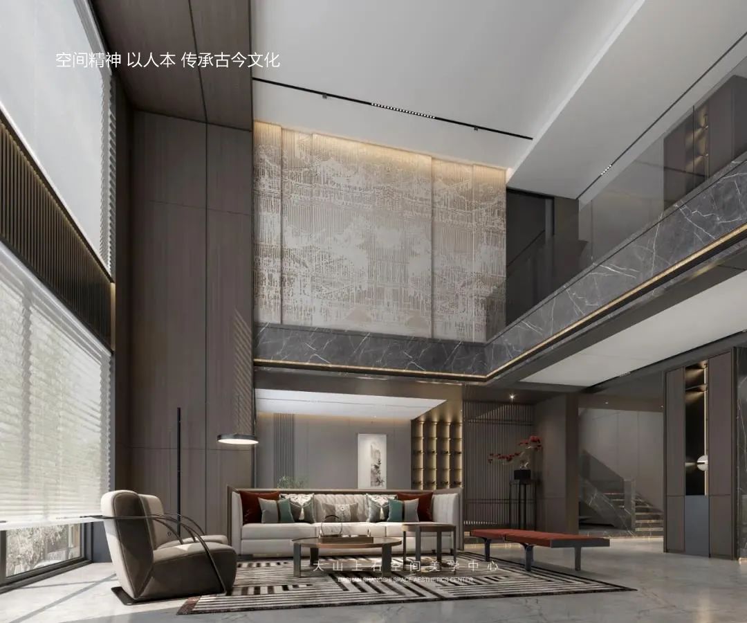 新希望锦麟河院挑空别墅丨中国沈阳丨山石空间全案设计机构-71