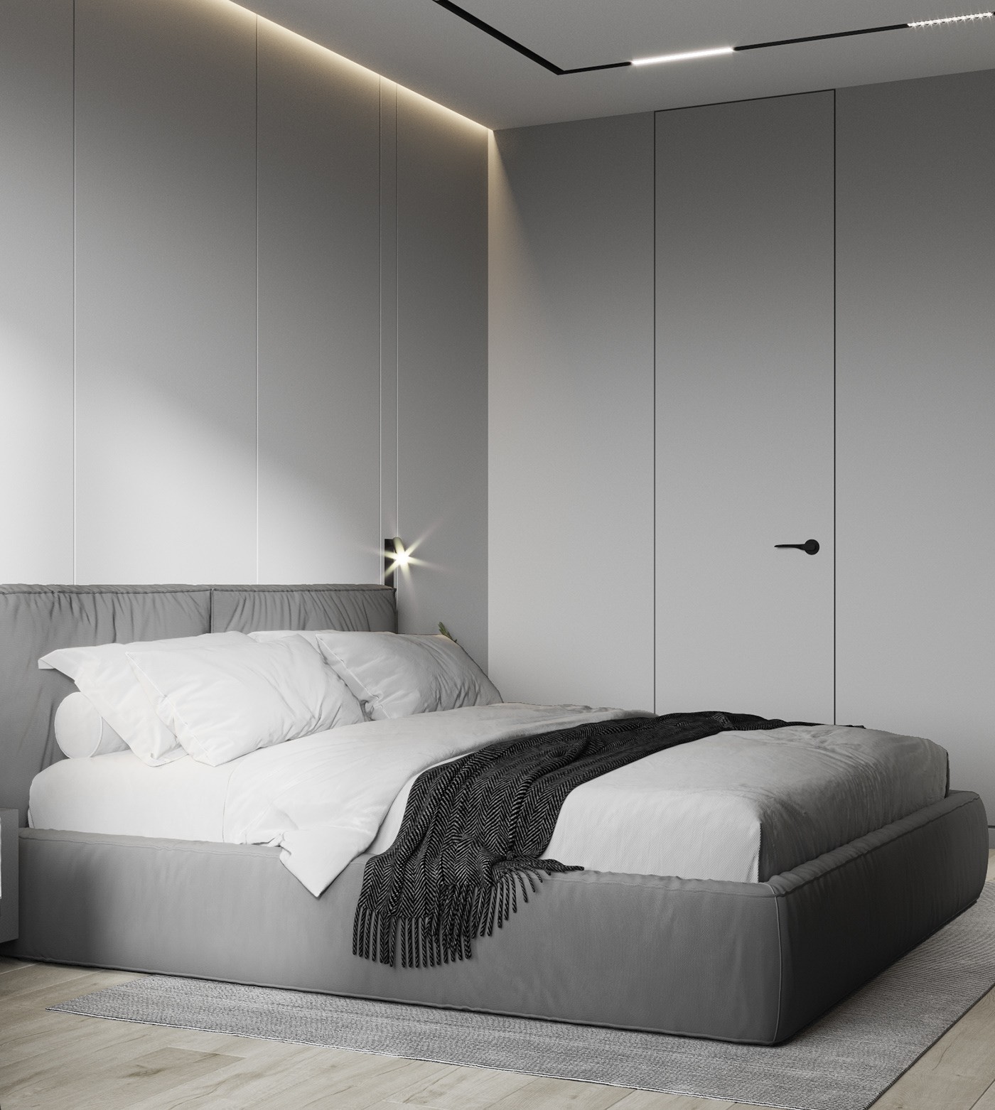 高级灰色系小空间公寓设计 超精致-17