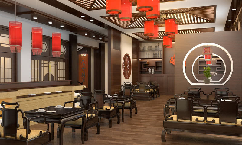 茶馆.茶楼设计案例效果图2-6