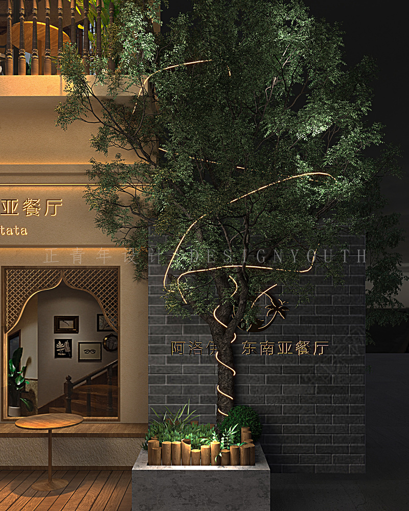 东南亚风格餐厅设计案例解析-2