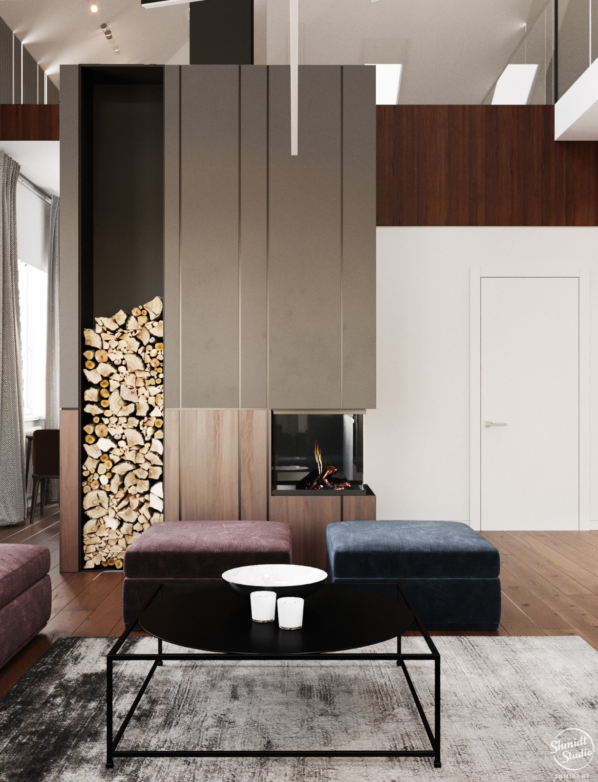 明斯克 100m²现代优雅住宅设计-3