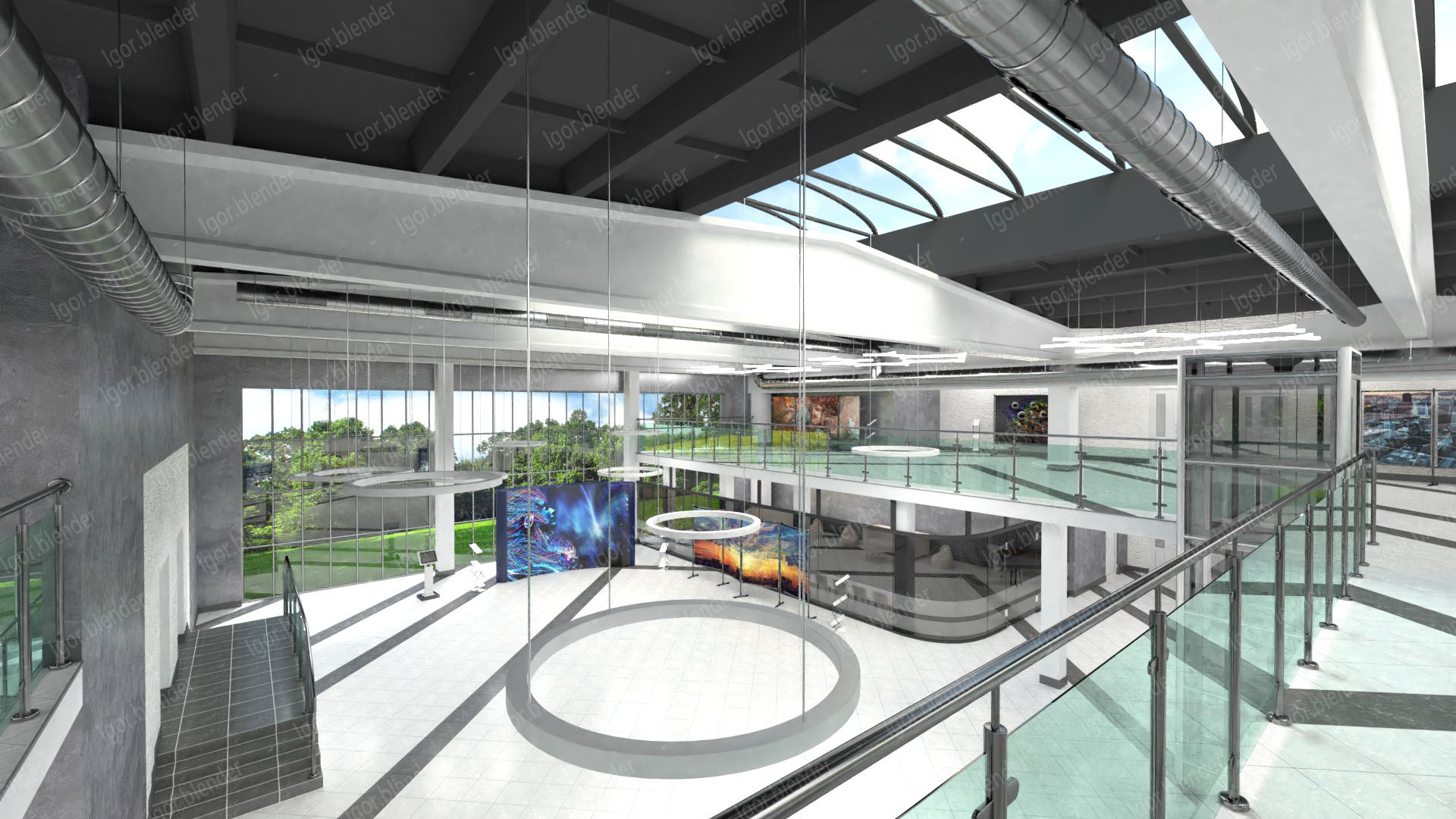 Интерьер выставочной зоны в стиле LOFT-5