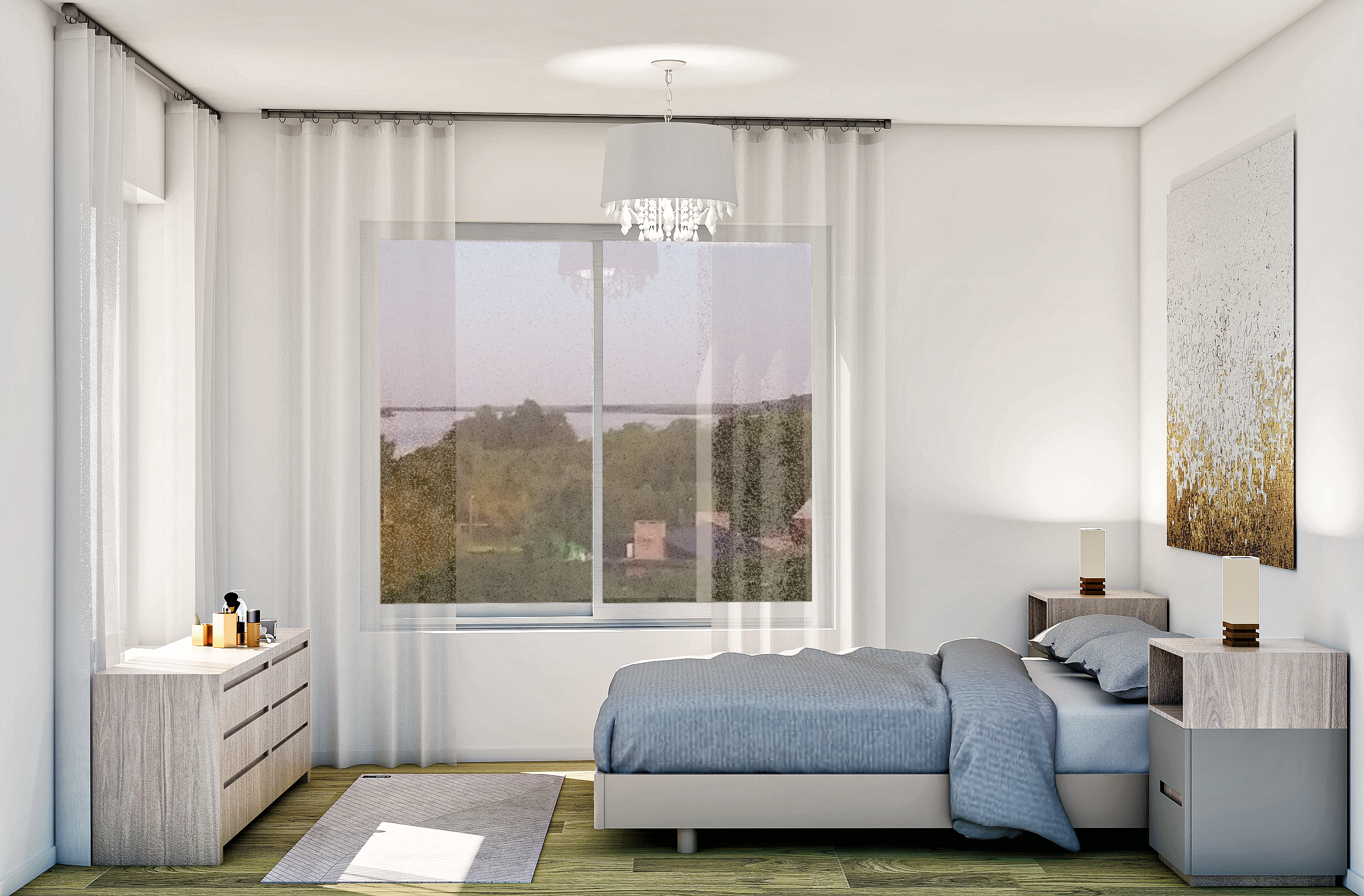 Ramallo建筑可视化,电视架可视化等多个项目丨micaelasanmartin-15