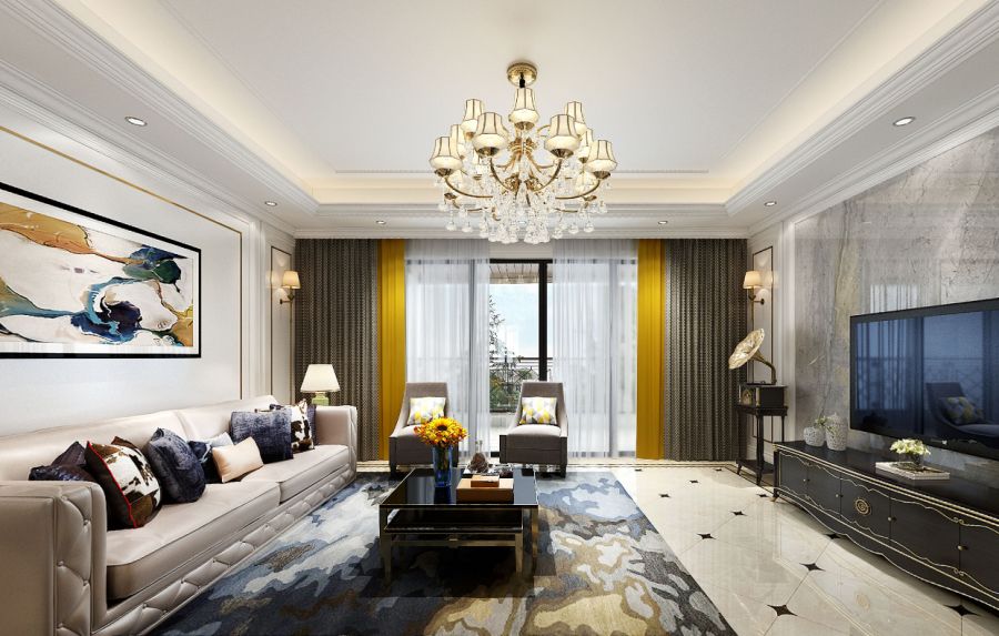 简欧风网红样板房,打造优雅舒适生活空间-10