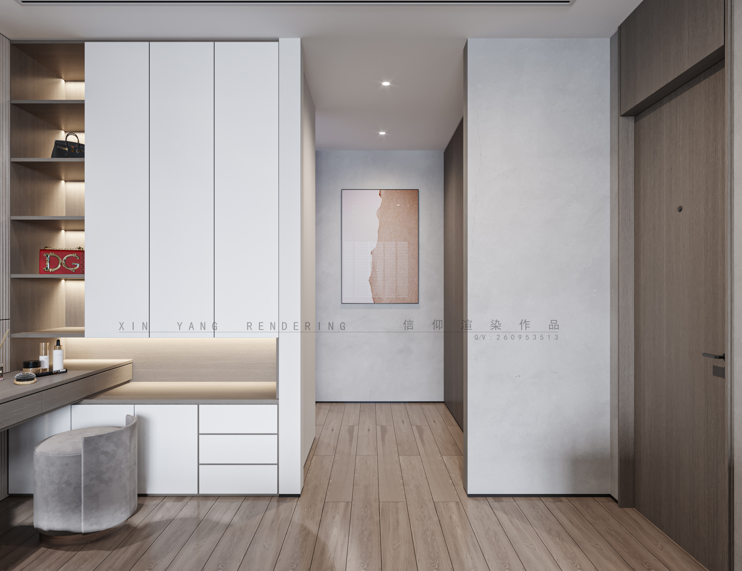 现代灰调小别墅丨周婷空间设计-31