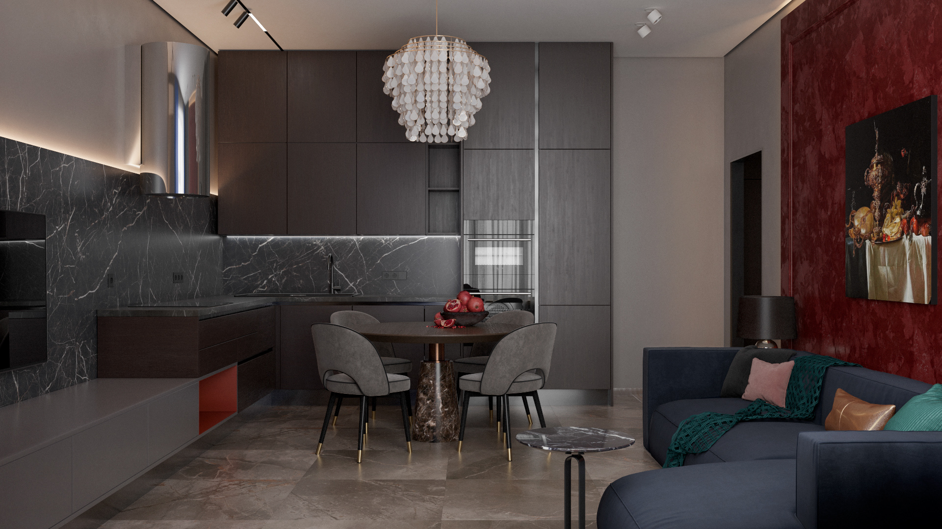 莫斯科100㎡住宅设计 永恒的经典！-5