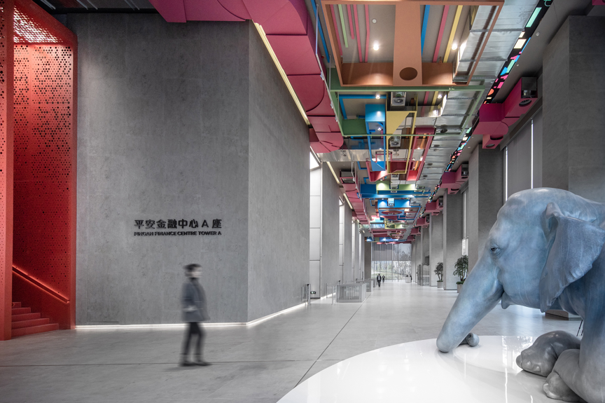 丽泽平安金融中心E01办公大堂丨中国北京丨上海骏地建筑设计事务所股份有限公司-16