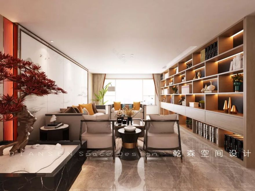 景晟开元 140㎡新中式家居,品味古情创新韵-26