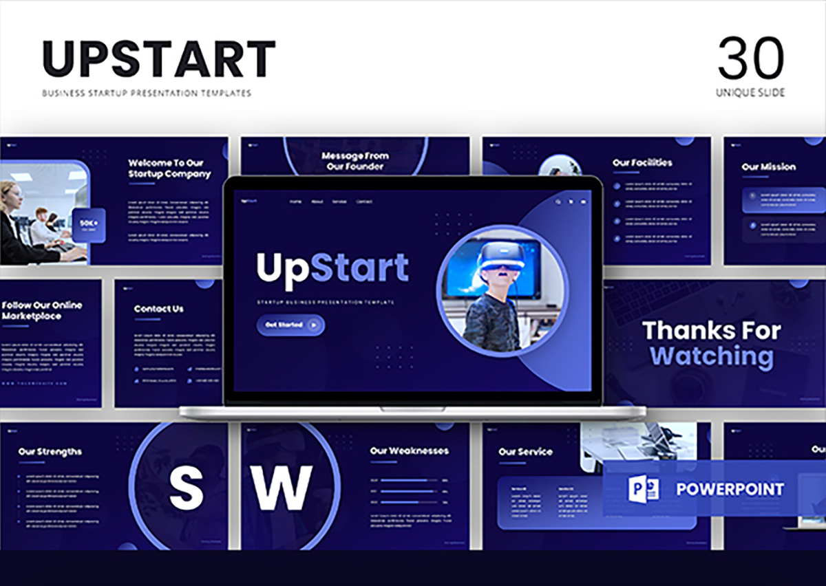 初创企业演示模板-2