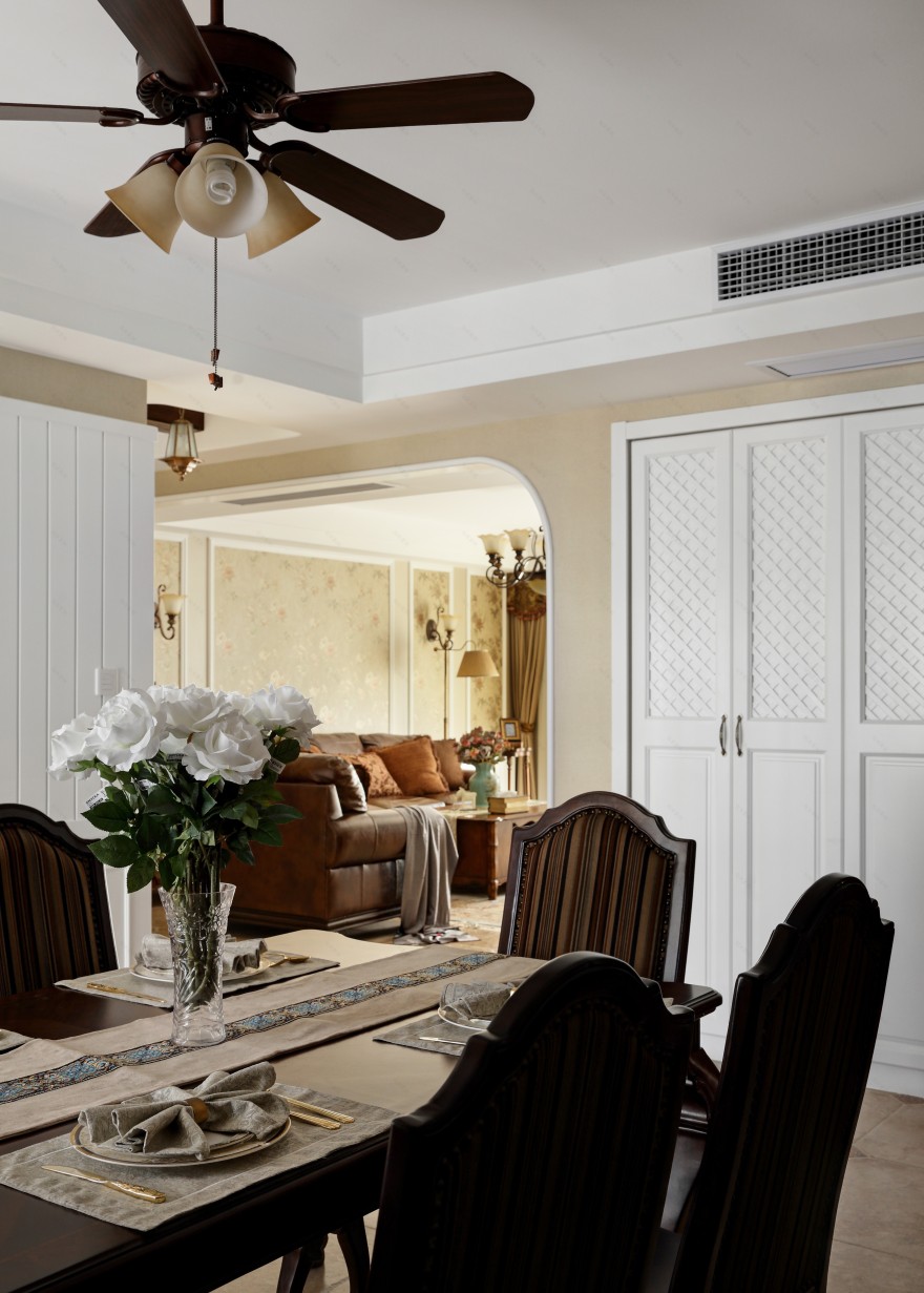 168㎡美式经典老房改造丨木澜-8