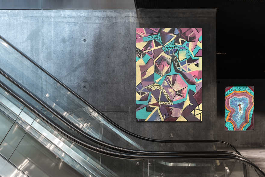 抽象画与工业室内融合展览-7