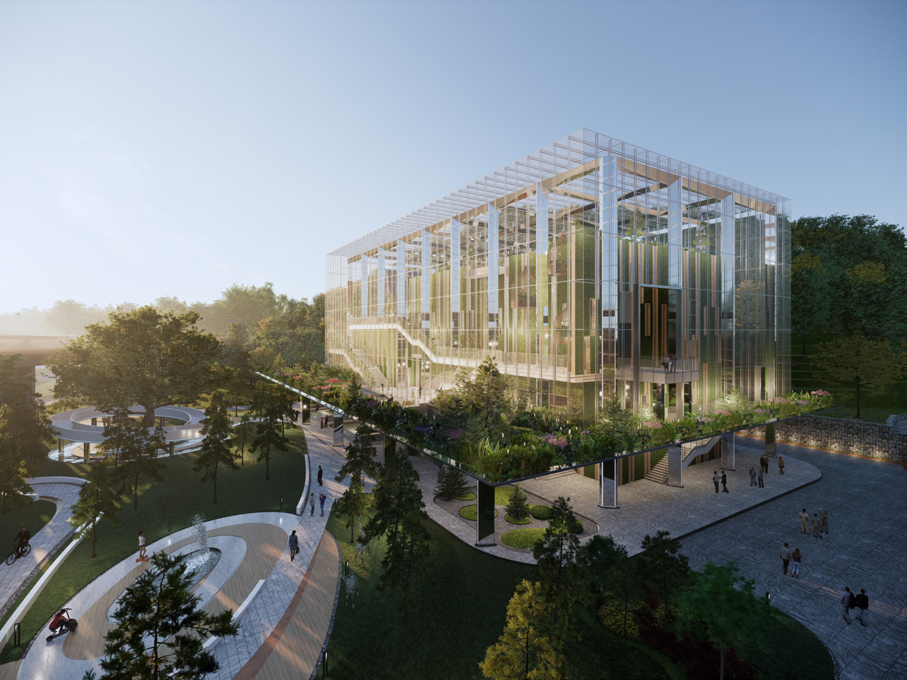 广州增城区荔湖街和黄变电站SU模型-3