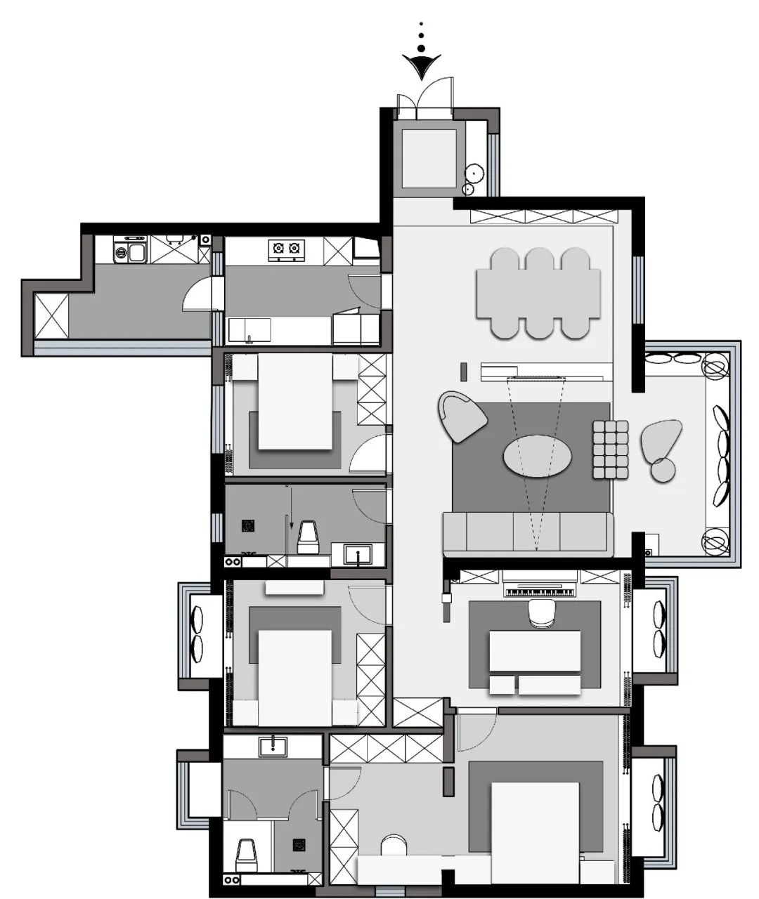 贵阳 140㎡现代居所的纯粹之美丨中国贵阳丨上海半间设计贵阳分公司-8