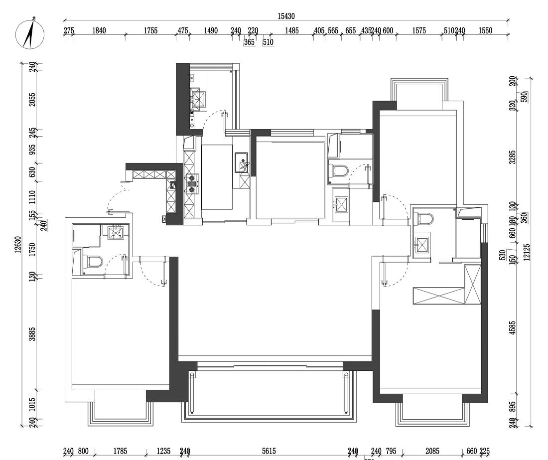 柔和配色丨精装房改造丨四室-8
