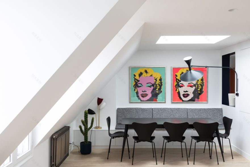 60平米采光与功能性兼备的巴黎小公寓丨法国巴黎丨BCDF Studio,室内建筑师Apolline Terrier-9