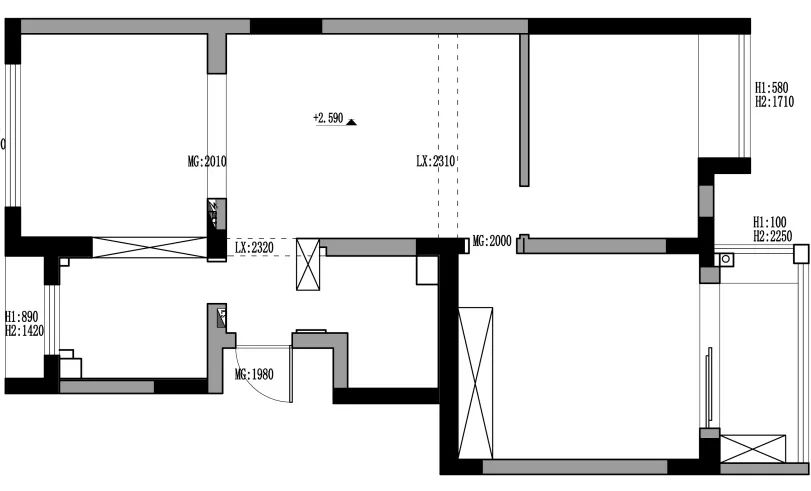 77平美式轻奢公寓设计丨铭品装饰-8