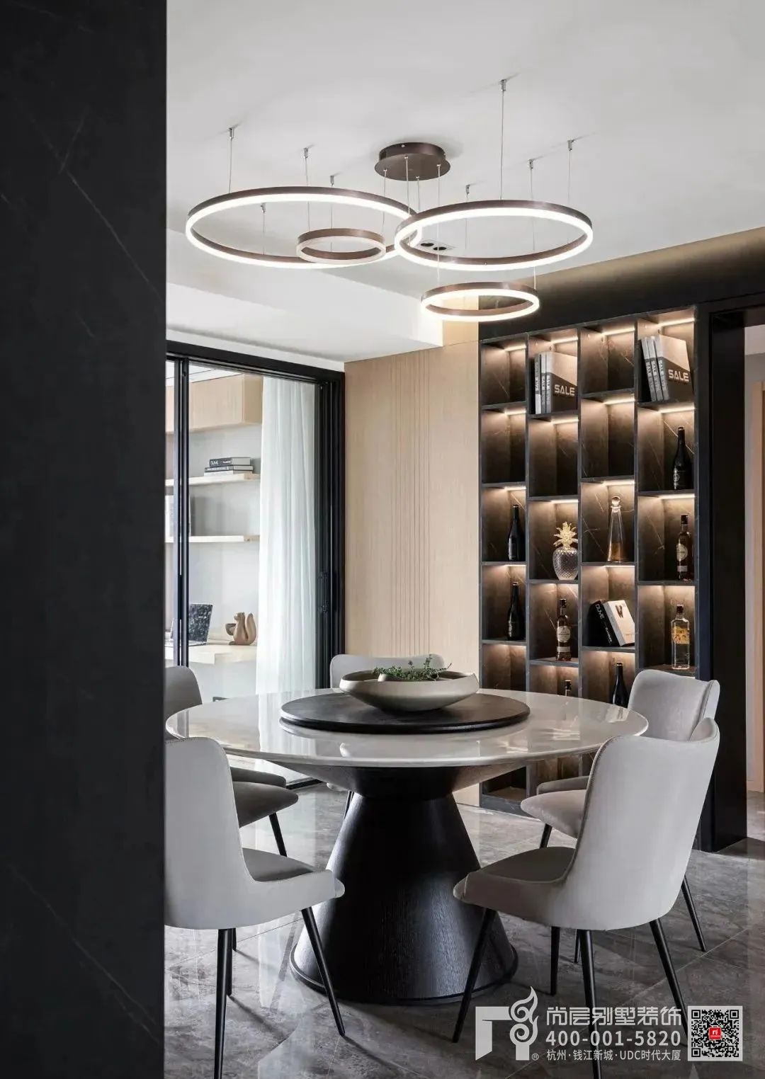 现代大平层设计丨杭州尚层装饰-21