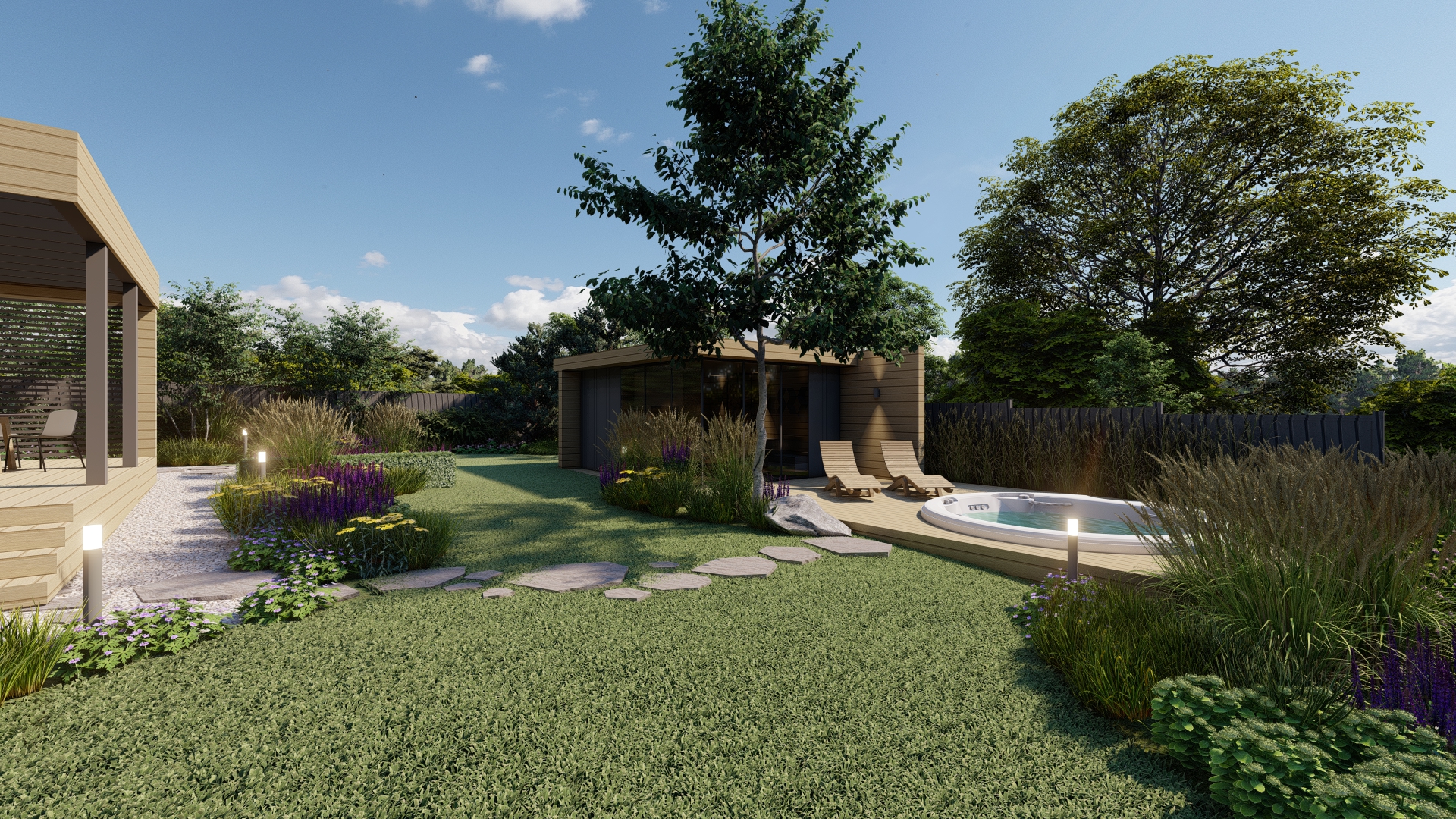 Oka河畔夏季别墅景观美化项目-5