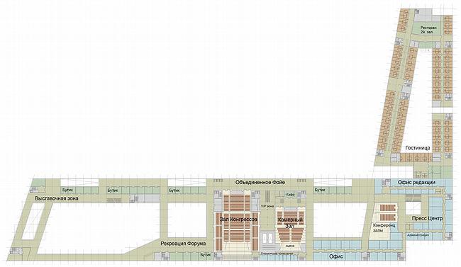 Çåëåíûé áàñòèîí. Êîíêóðñíûé ïðîåêò íà àðõèòåêòóðíóþ èäåþ êîíãðåññ-öåíòðà «Êîíñòàíòèíîâñêèé» â Ñòðåëüíå-5