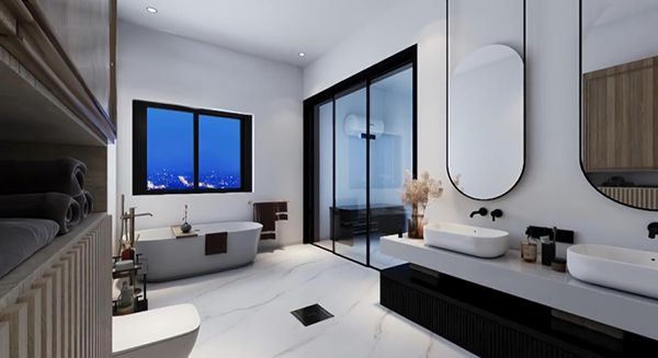 住宅别墅房间及浴室改造设计-13