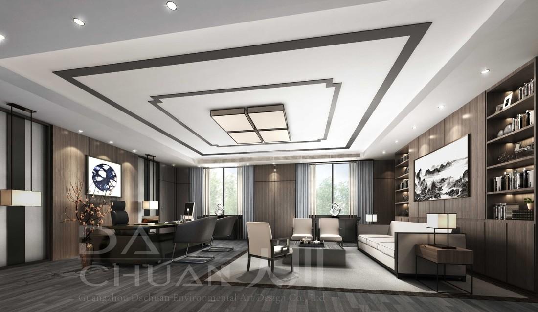 广州中恒集团办公楼 梧州写字楼 办公区 前厅接待-0