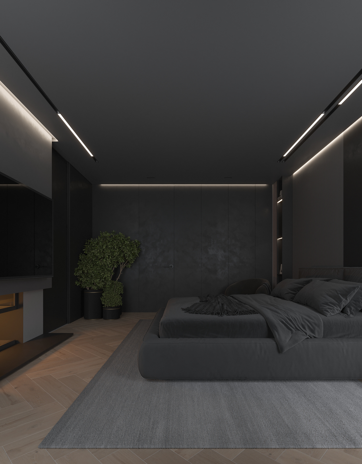 现代原木黑灰空间设计  高级有格调！-8