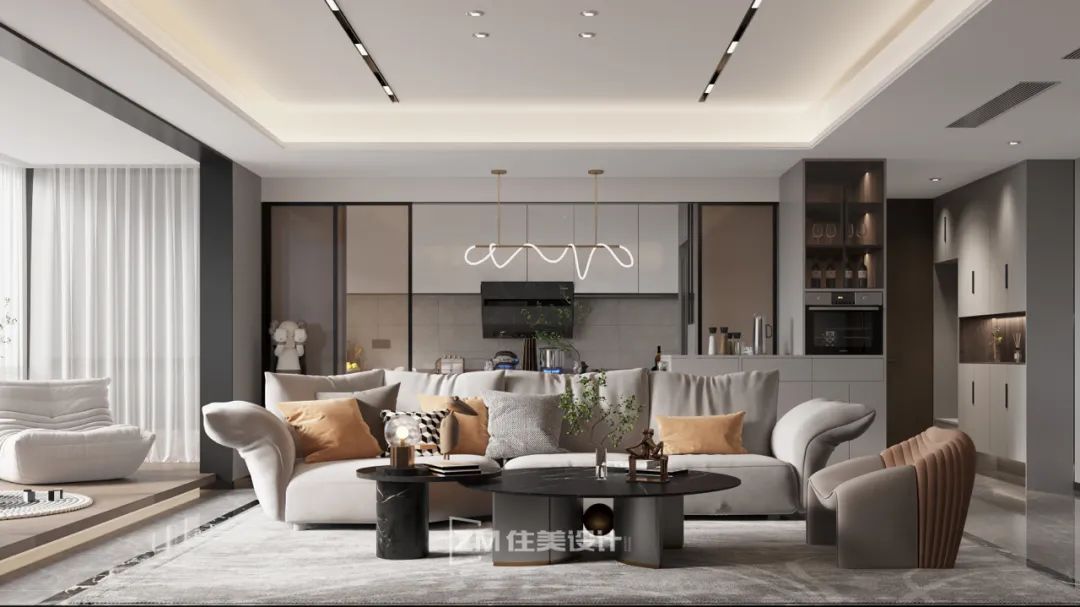 微醺 · 长沙梅溪湖金茂湾家居设计丨中国长沙丨住美设计-23