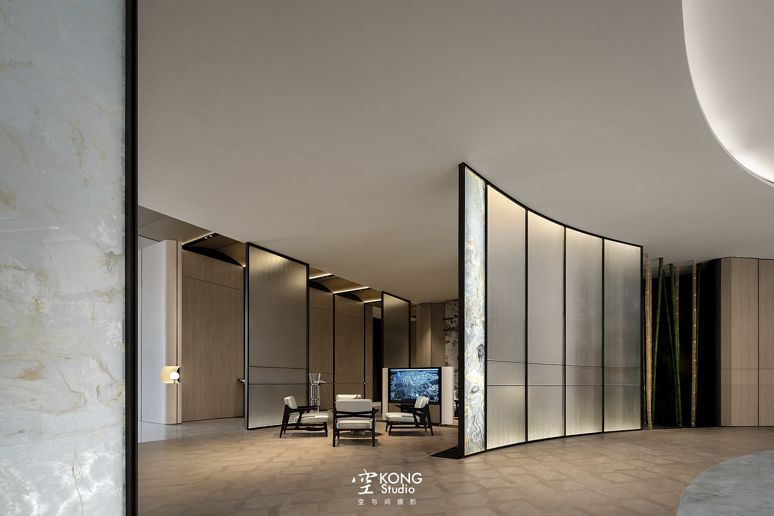 华润置地港宸润府销售中心丨内构筑设计-11