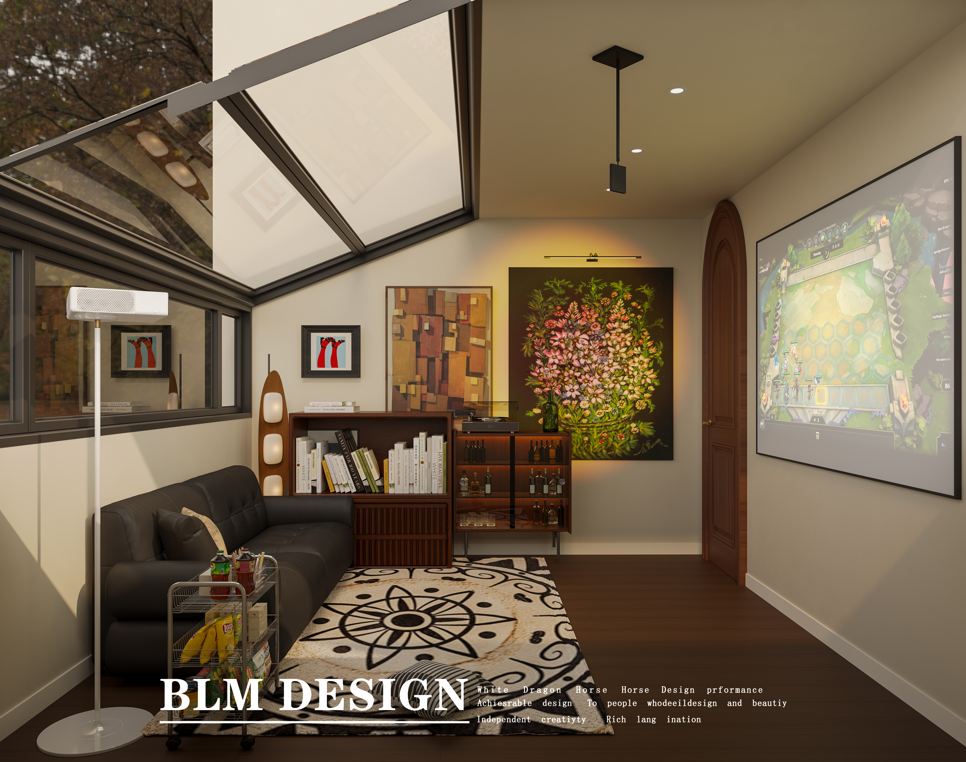 南洋风白龙马效果图设计制作-4