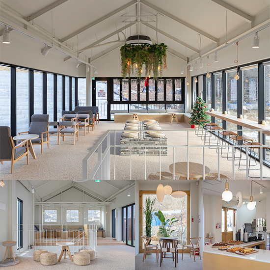 甜蜜的 58 平米白色&木质咖啡馆设计-1