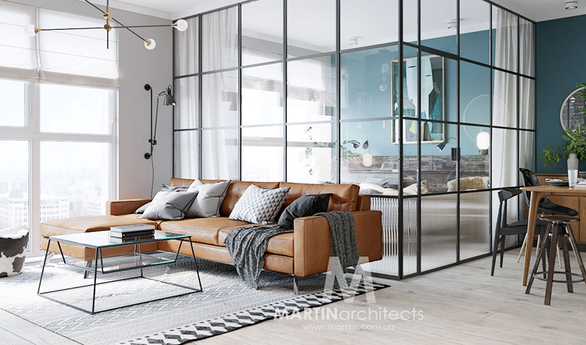 乌克兰43㎡轻工业雅痞风公寓  Martin architects-0