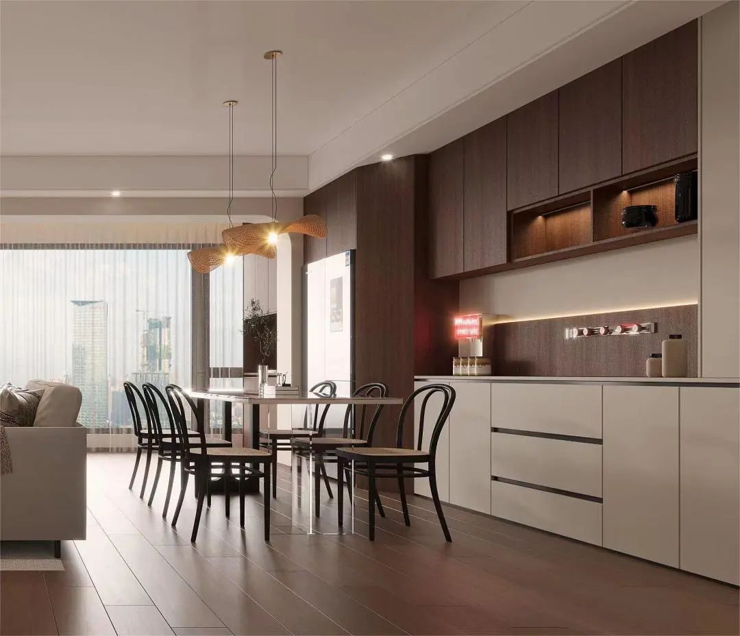 中梁星海印 130㎡中古风三房设计丨中国泉州丨华浔品味装饰福建总部-16