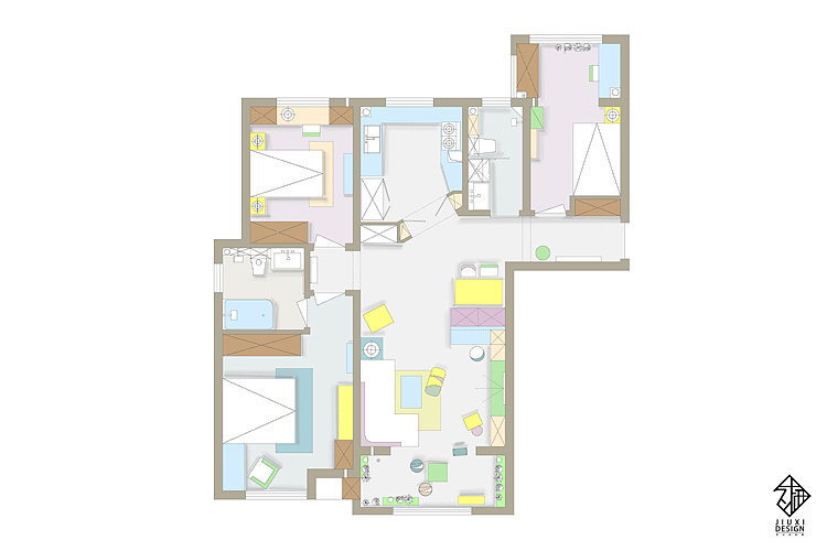 110 平北欧风郑州家居设计,打造温馨惬意生活空间-75
