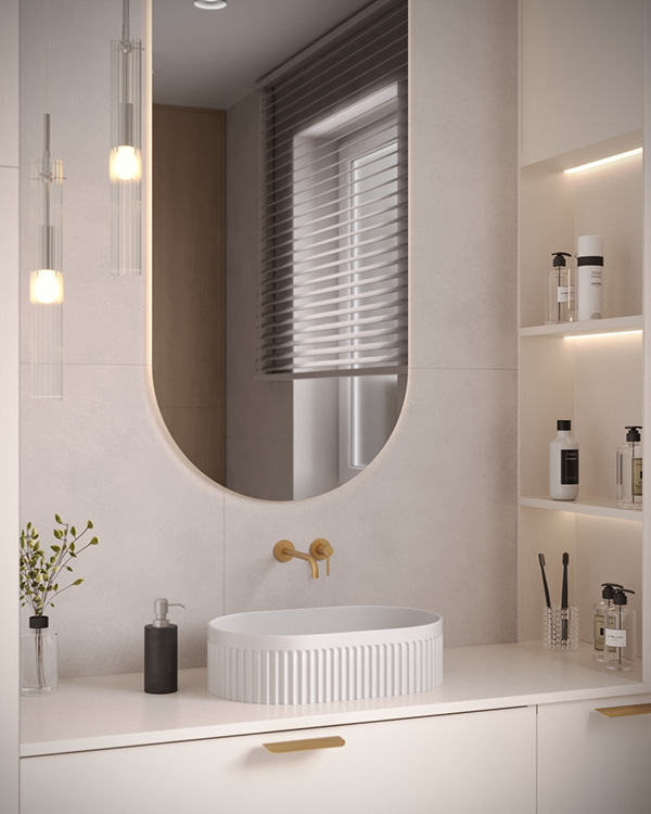 3D Visualization – Private House, 78 m² (Second Floor)-1