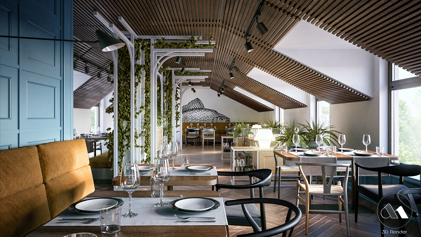 Pescada   Mediterranean Restaurant   Reality vs Renders on Behance_files Mario Stoica-13