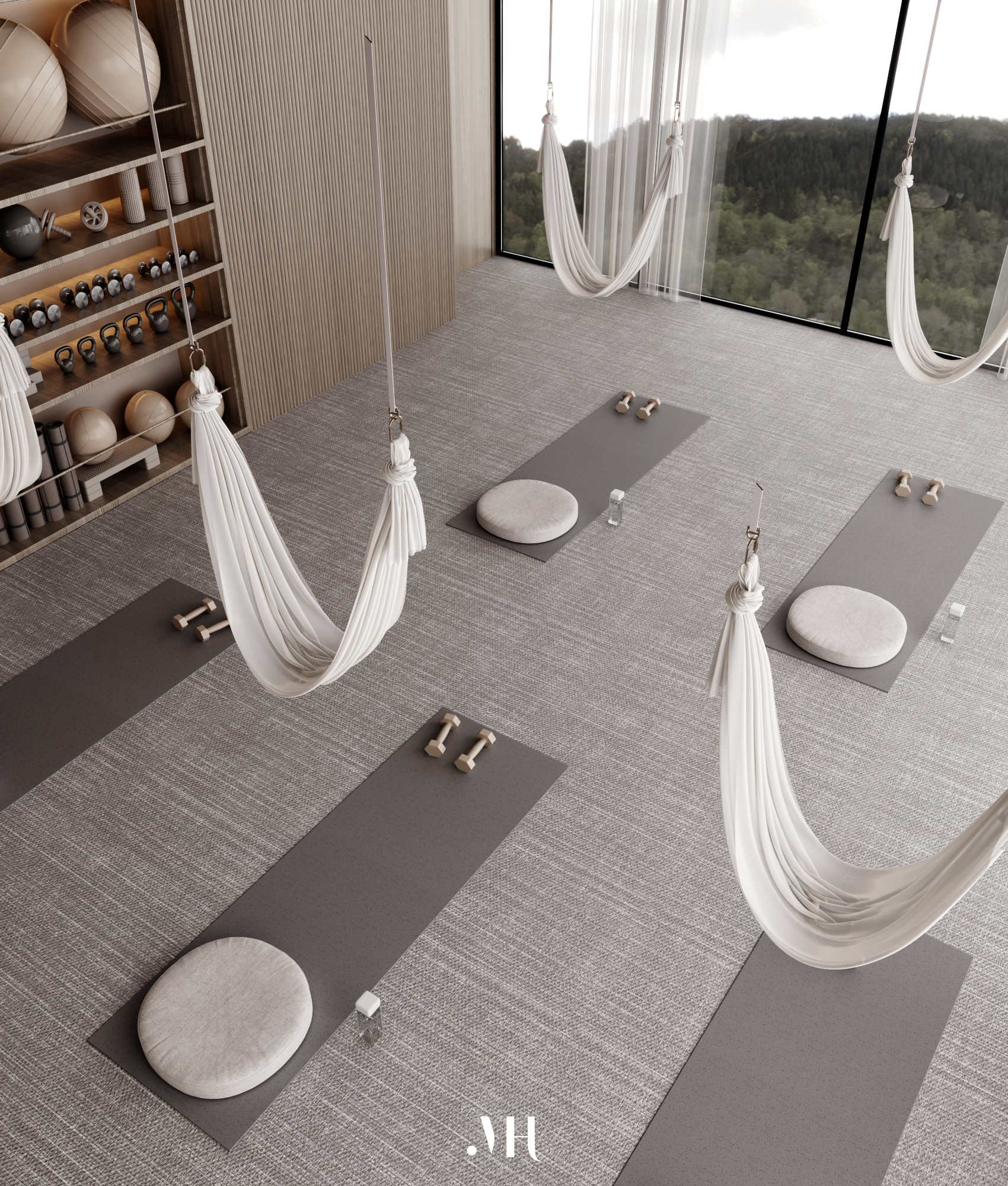 瑜伽区丨Menna Hussien Designs-7