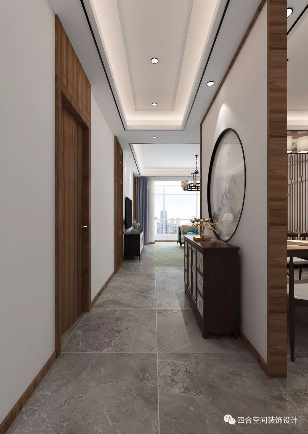 太原万枫小区新中式极简设计 | 含蓄深意与现代艺术融合-10