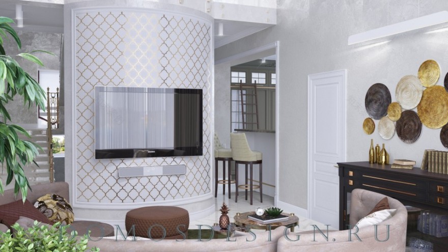 基辅公路600平私人住宅室内设计项目丨俄罗斯莫斯科丨DOMOS 莫斯科室内设计工作室-6