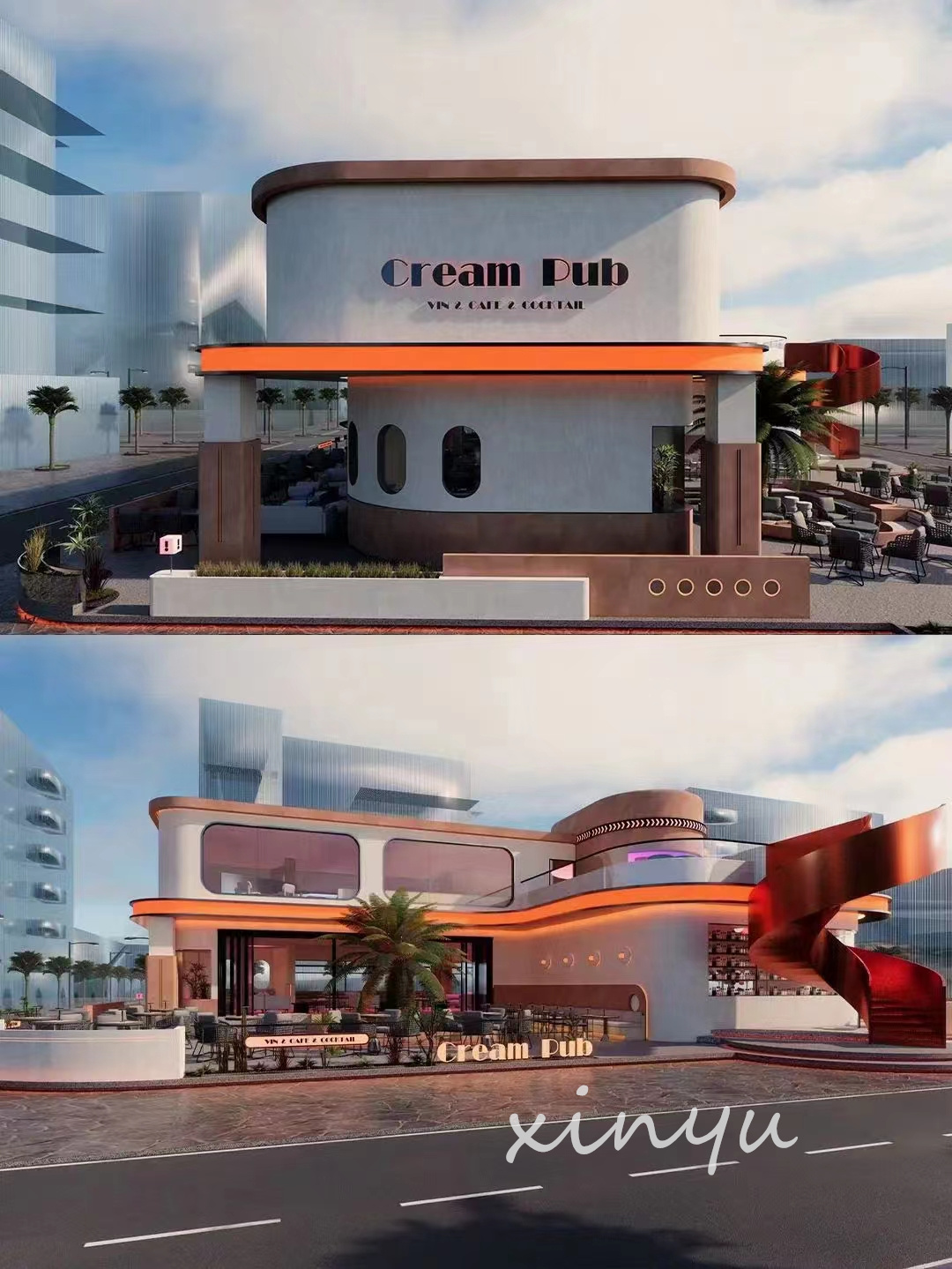 酒吧设计||1200平日咖夜酒-2