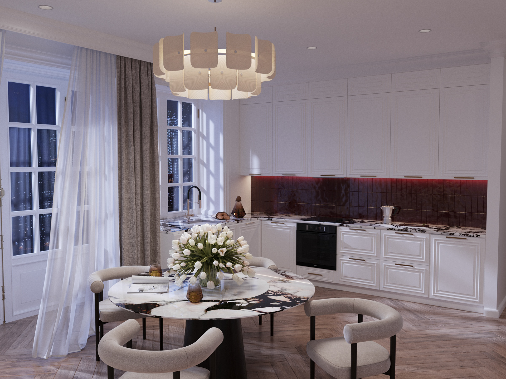 quiet modern classic open-space apartment | nightlight-2