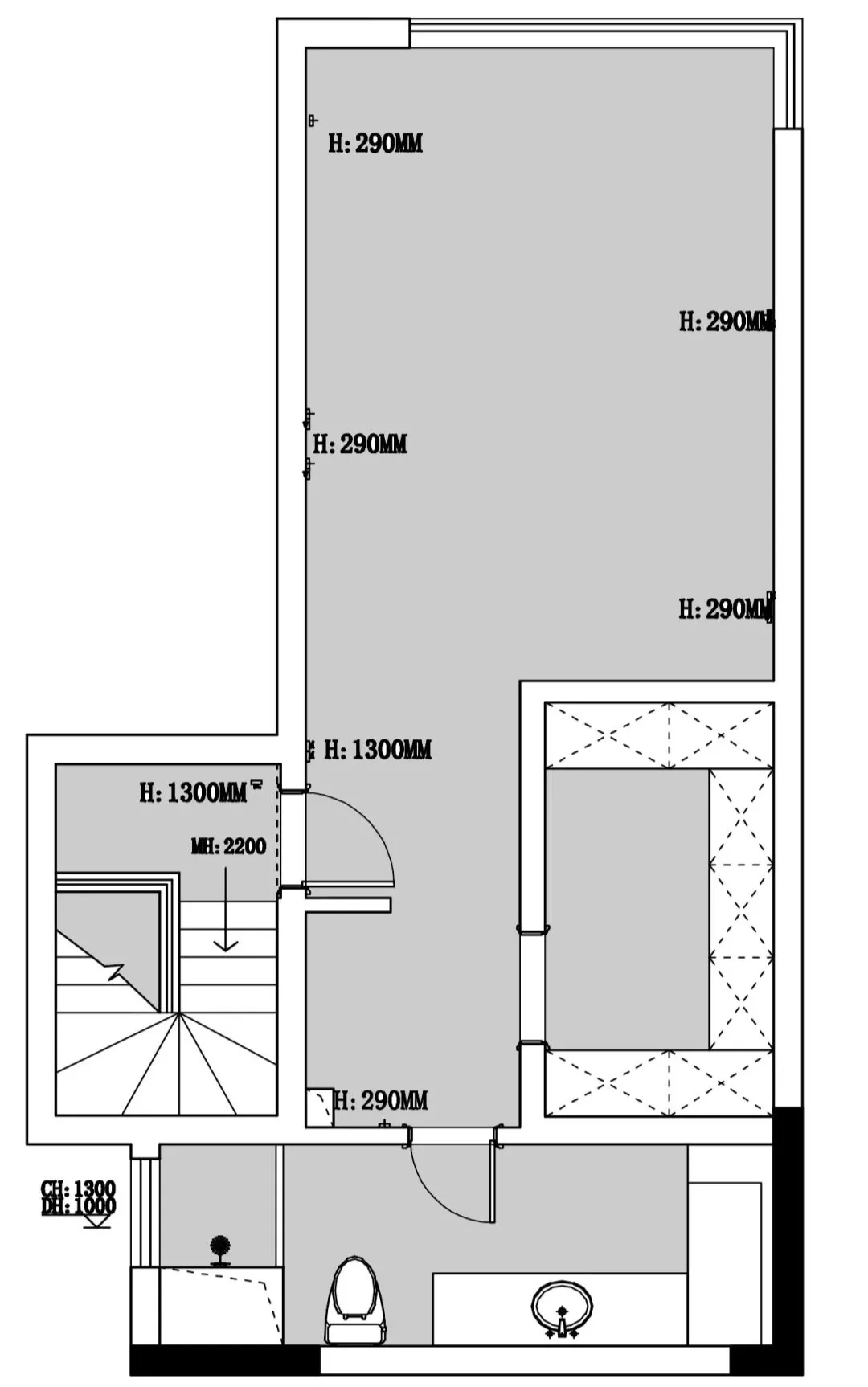 韩式简约 160㎡复式 | LDK 布局++ 超大主卧套间，浪漫实用兼得！-57