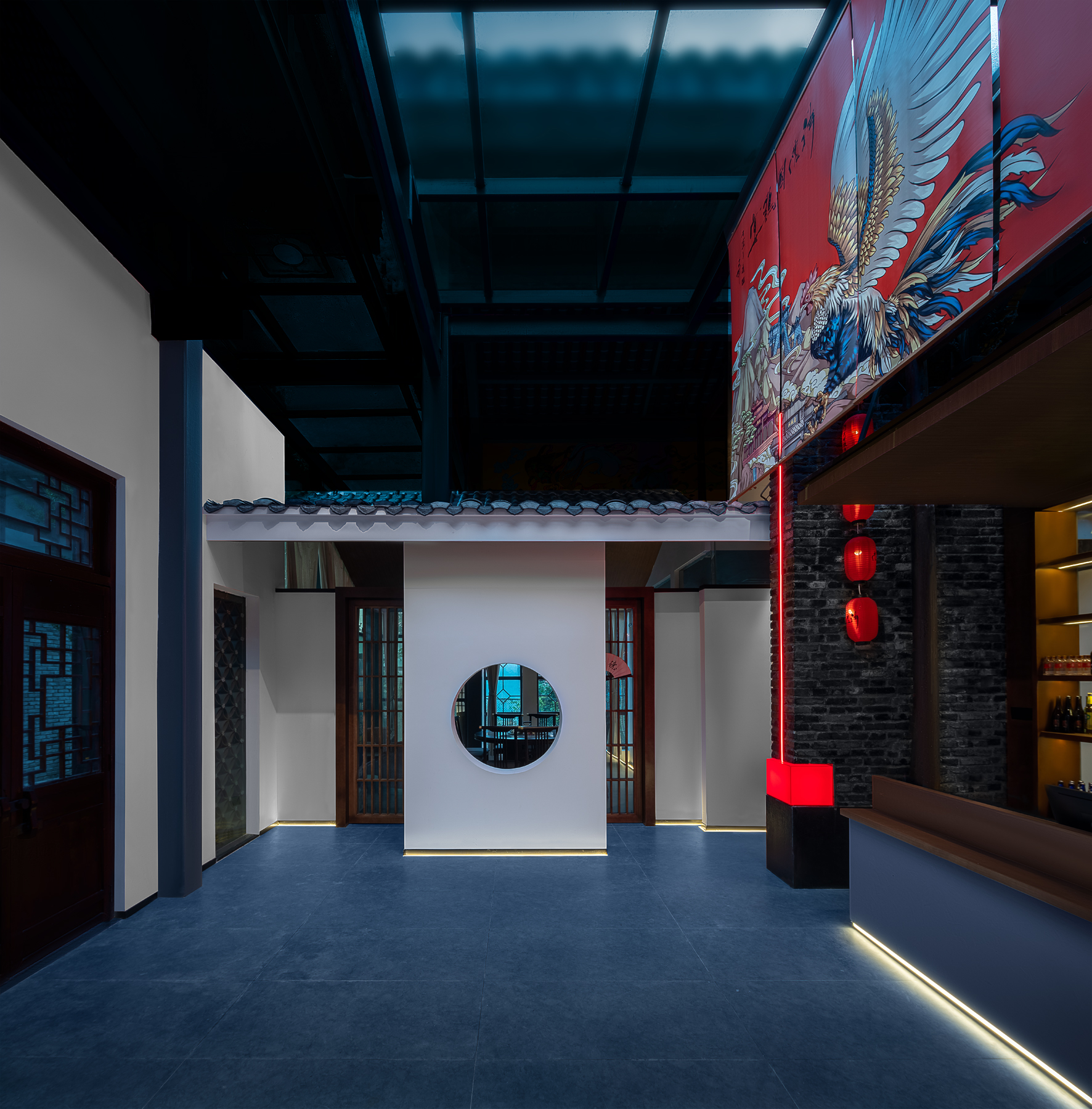 万境壹空·祥侬国鸡宴餐饮空间设计实景呈现-8