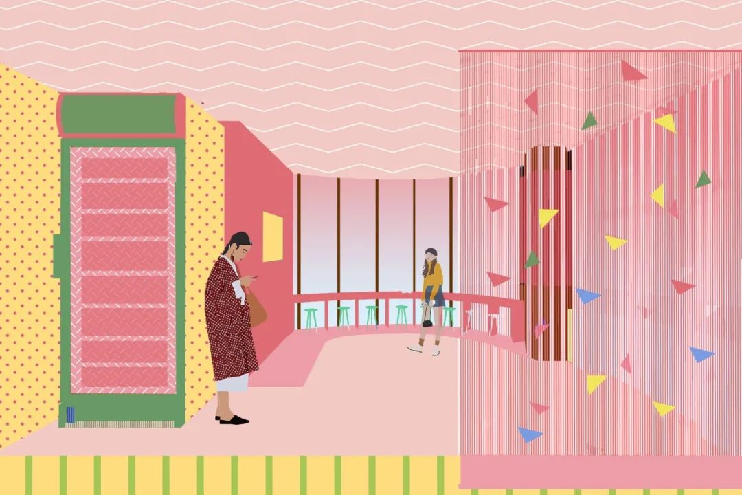 大四毕设吸睛“粉色展板＋可移动模型”！将美育体验与乡土文化结合，台格斗村研学基地的美育空间“变形记”！-127