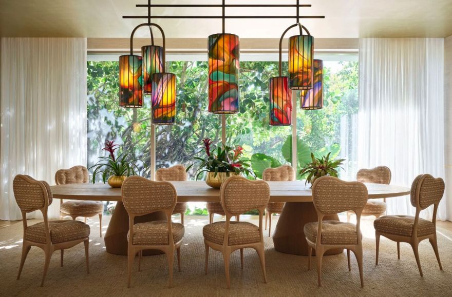 迈阿密海岸线2000㎡的禅意艺术私宅丨美国迈阿密丨Kelly Behun Studio-30