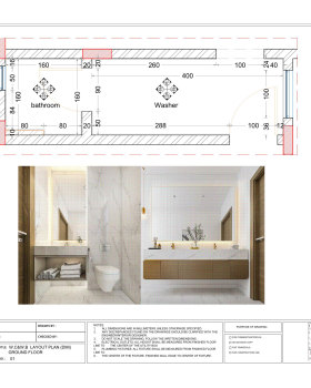 Bathroom shop drawing project