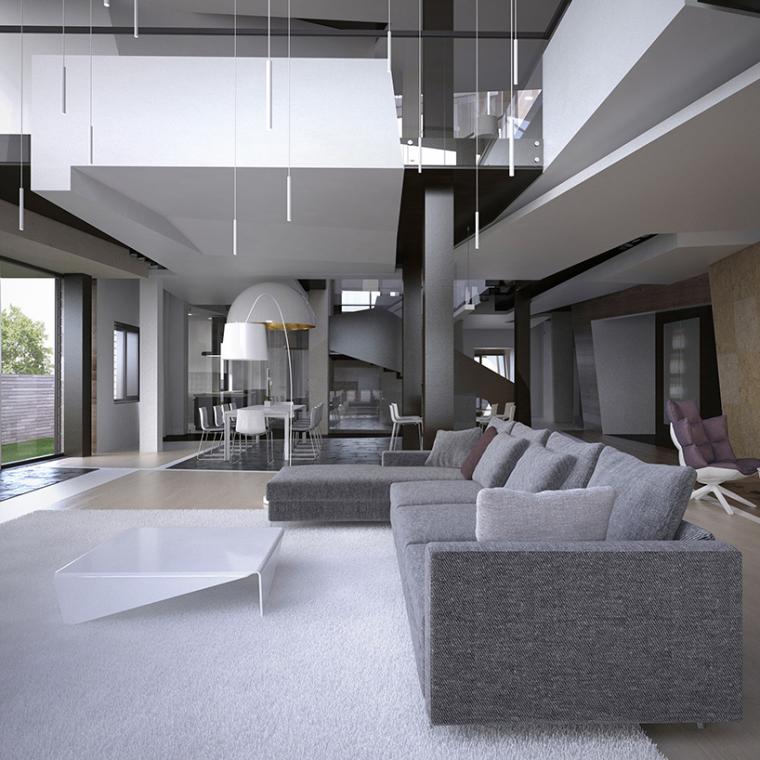 莫斯科 Setun River House 别墅翻新，打造自然与现代化的和谐空间-16