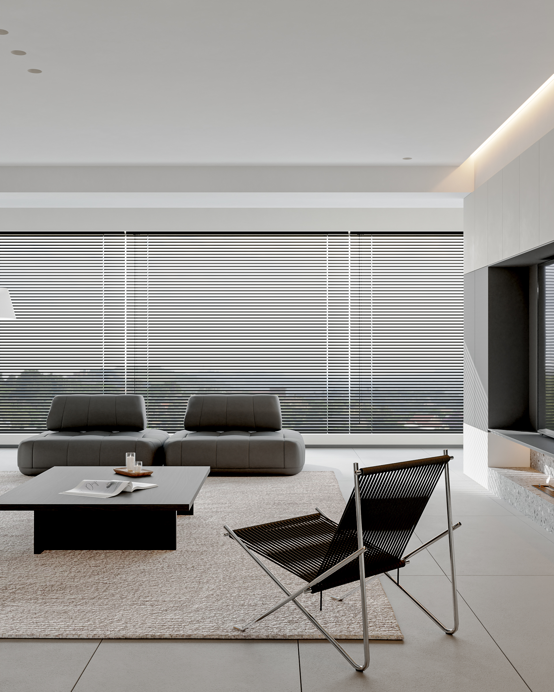 现代意式极简客餐厅 主人房丨近期表现-4