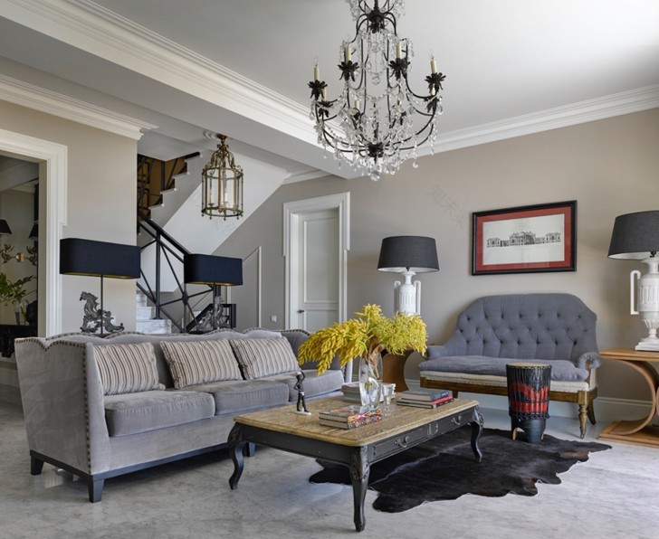 俄罗斯索契 400 平米豪华别墅 | 设计师 Katerina Lashmanova 的欧式风情杰作-15