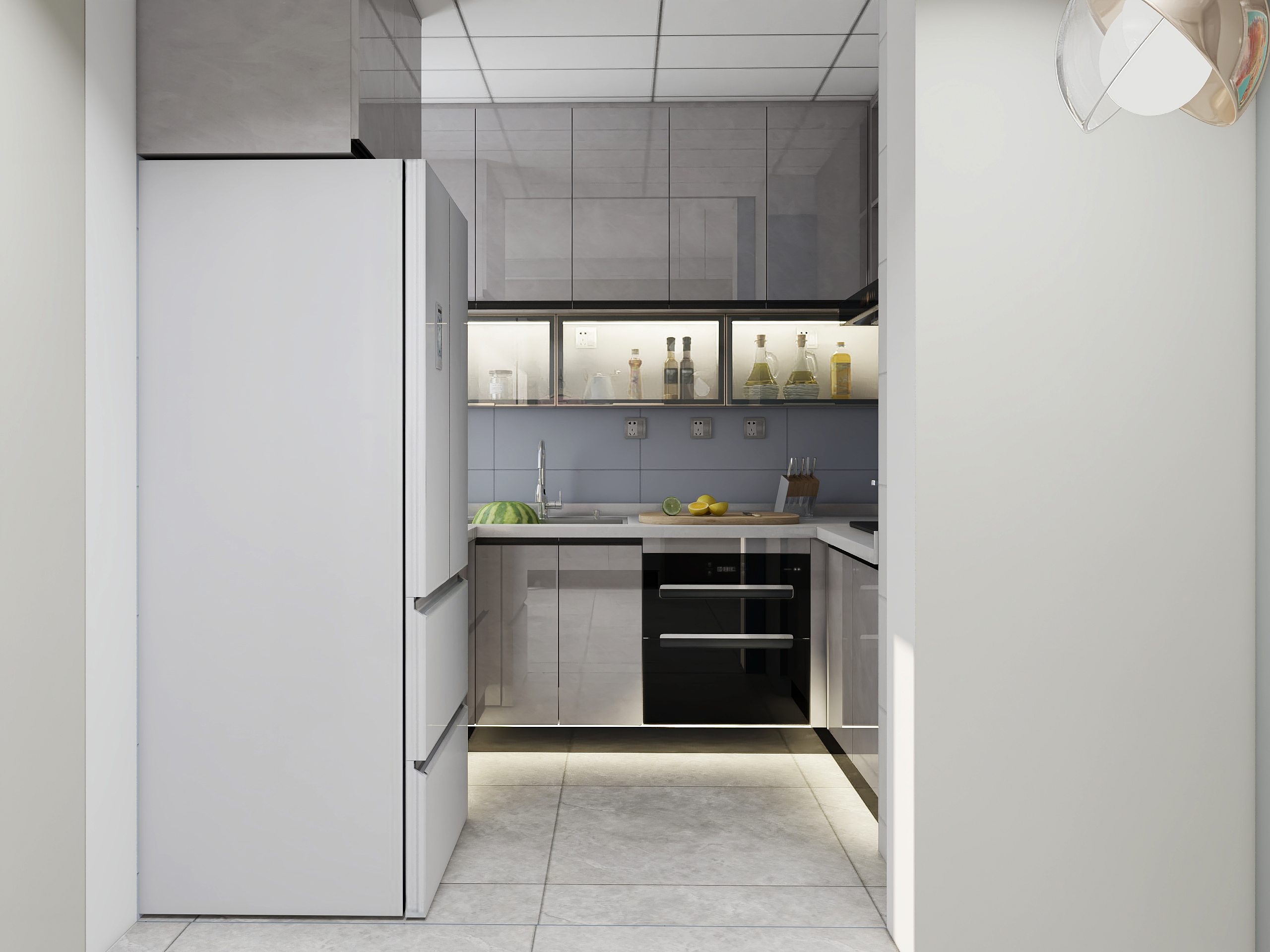 高级灰美学，同祥城-x 两室小卧室空间设计-15